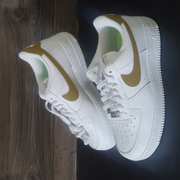 New Nike Air Force 1 07 NN AF1 Next Nature White Brown Sneakers - Picture 2 of 9